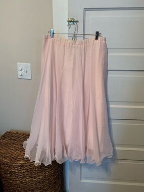 Vintage Light Pink Chiffon Ballet Skirt